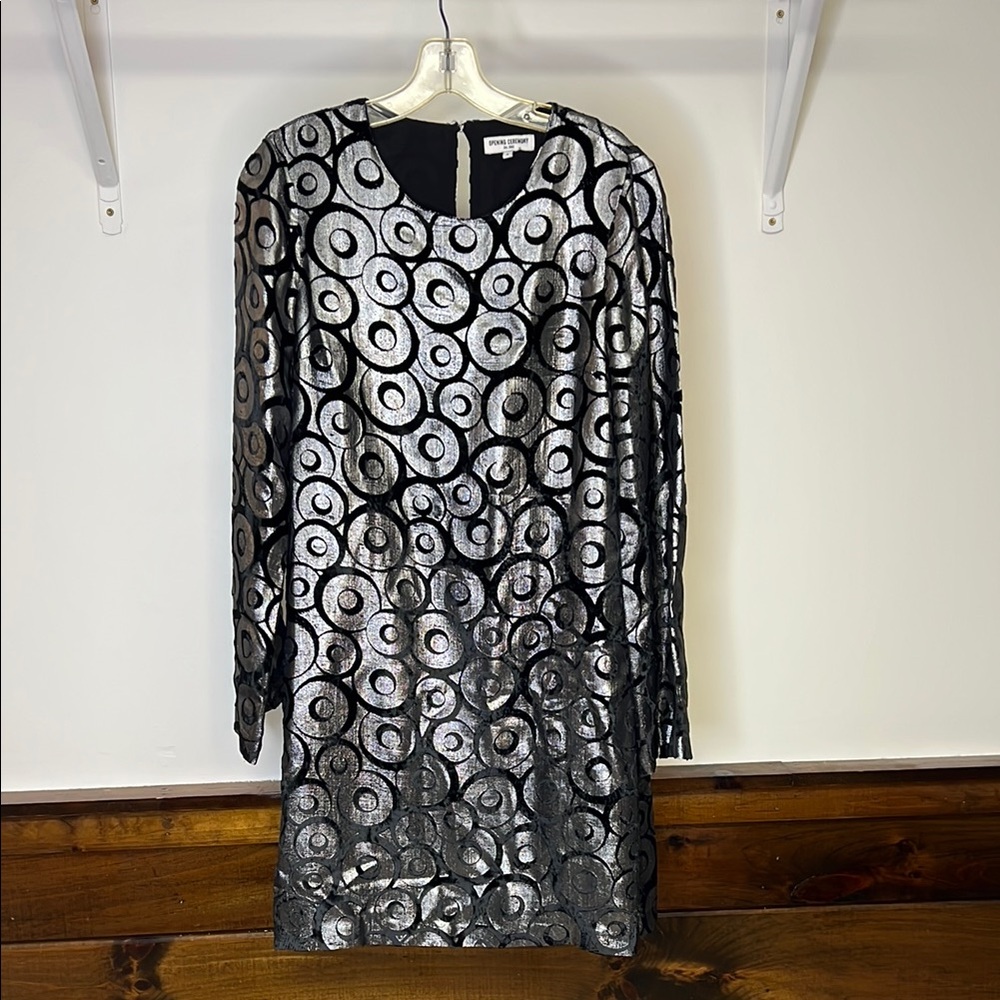 Opening Ceremony “Infinite Encounters” Black and Silver Dress w/ Bell Sleeve- 6